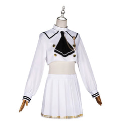 Janus Azur Lane JK-Uniform Cosplay Kostuem Damen Weiß Blau