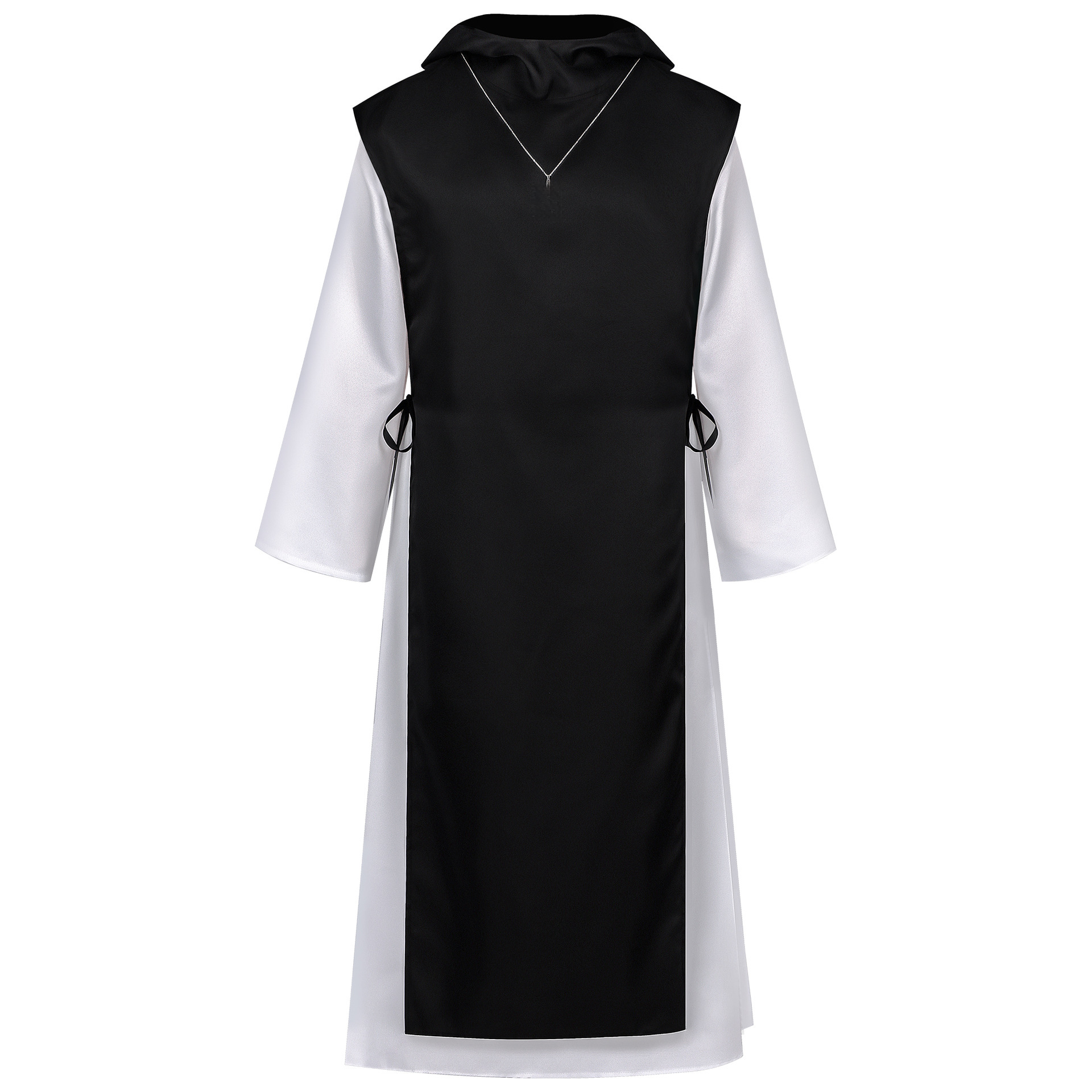 Mönchsrobe – Kapuzenkleid mit Gürtel & Kette, UNISEX