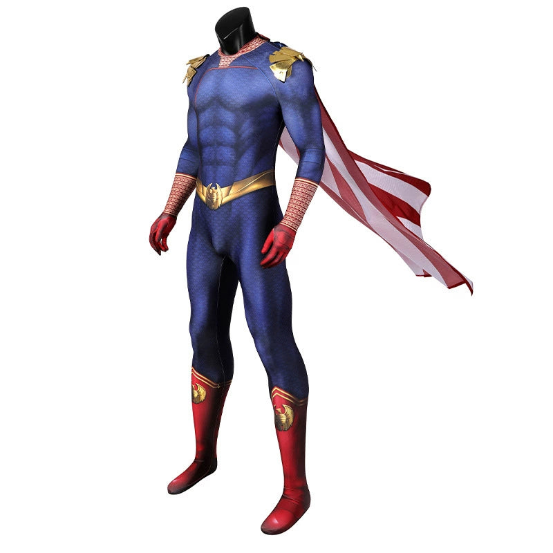 Homelander The Boys Anzug Cosplay Kostuem Damen Blau
