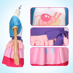 Pinkie Pie My Little Pony Prinzessin Kleid Cosplay Kostuem Damen