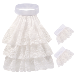 Fake-Kragen Kollektion – 8 viktorianische Jabot & Spitzenkragen, Einheitsgröße
