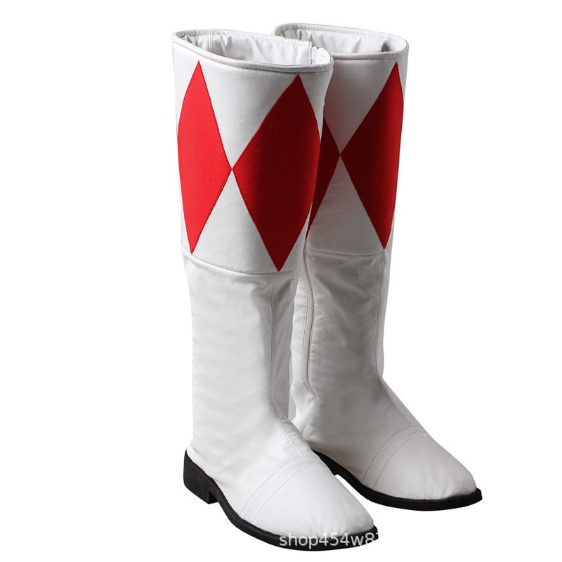 Red Ranger Power Rangers Anzug Cosplay Kostuem Damen