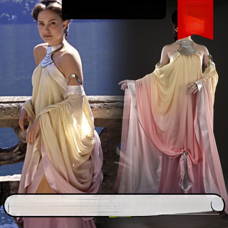 Padme Amidala Star Wars Gewand Cosplay Kostuem Damen