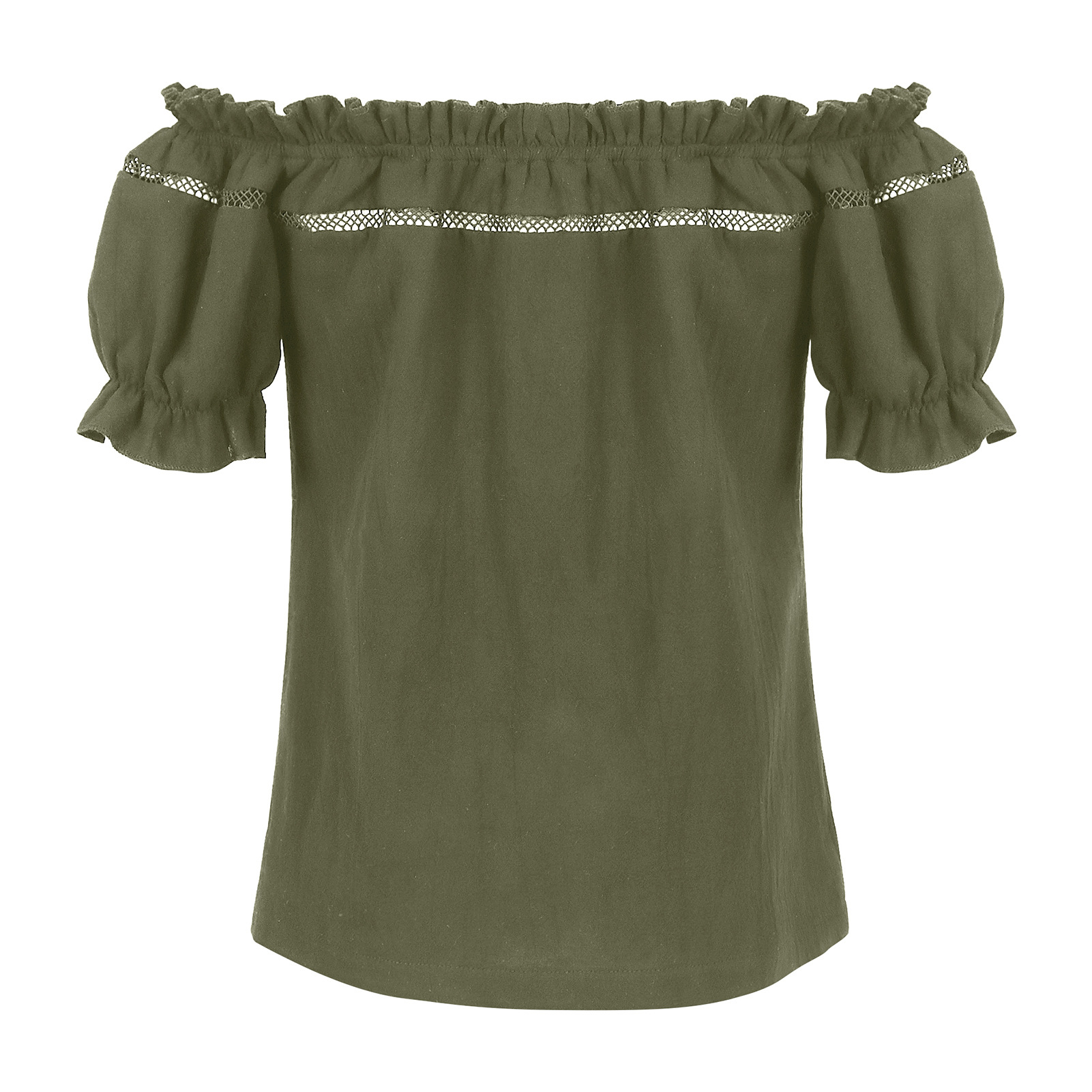Schulterfreie Renaissance-Bluse SALE – Sommer Puffärmel-Top, DAMEN