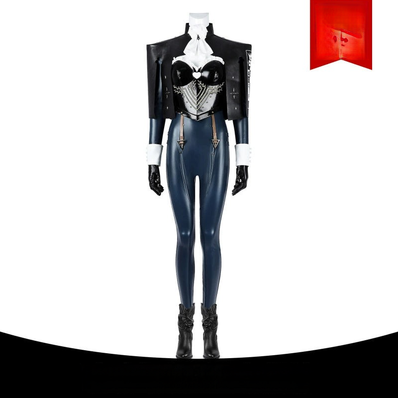 Hulkenberg Metaphor ReFantazio Ruestung Cosplay Kostuem Damen Schwarz Blau