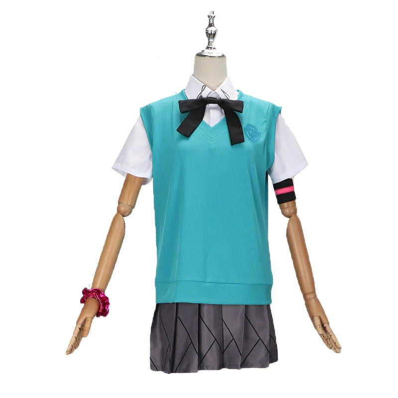 Miku JK 16 Jahre Vocaloid JK Uniform Set Cosplay Kostuem Damen