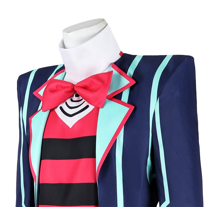 Vox Hazbin Hotel Anzug-Set Cosplay Kostuem Damen Dunkelblau