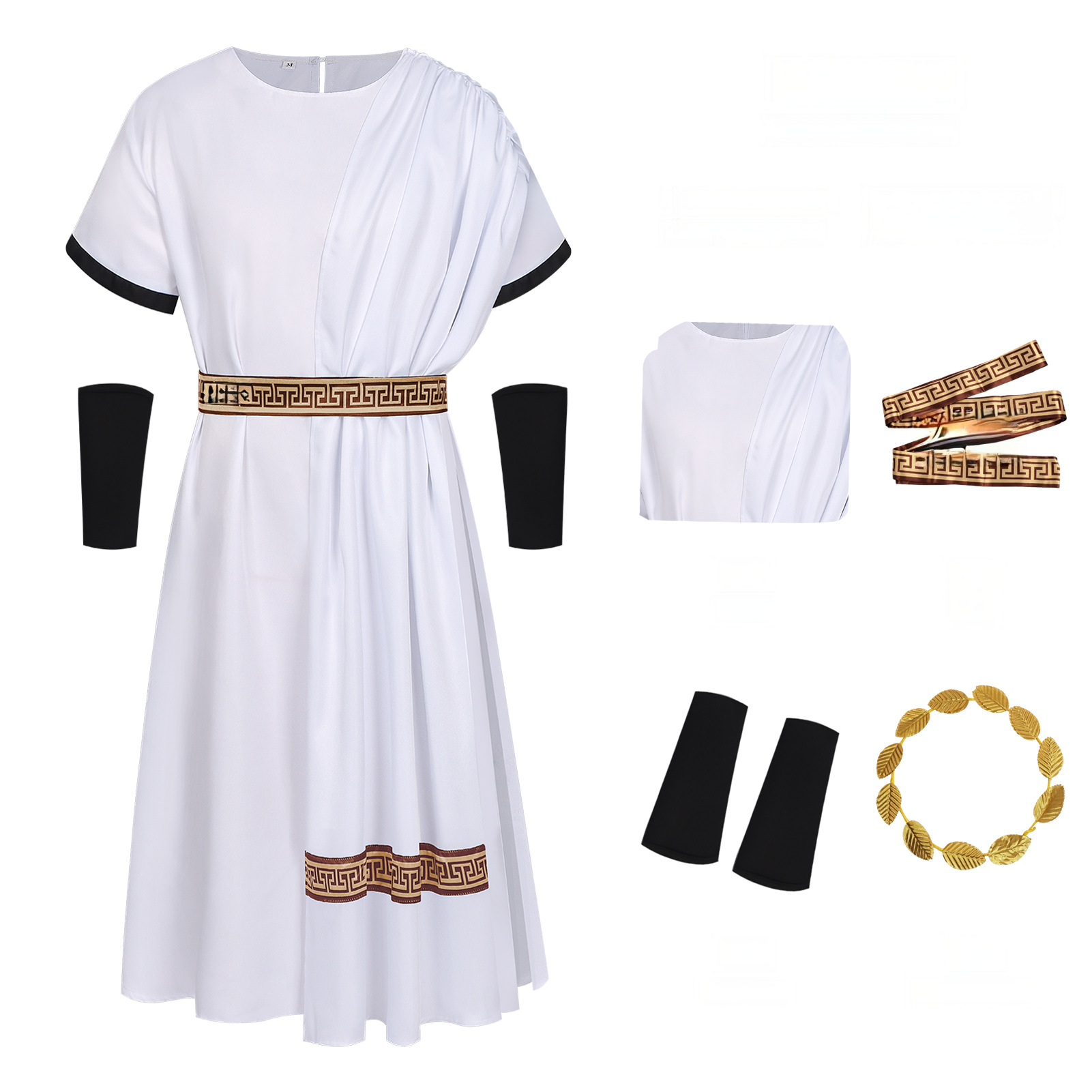 Griechische Toga – Apollo, Cäsar, Priester & Poseidon, HERREN