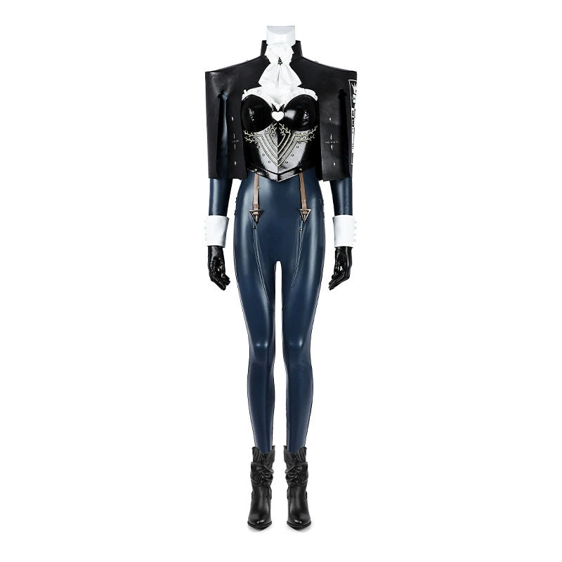Hulkenberg Metaphor ReFantazio Ruestung Cosplay Kostuem Damen Schwarz Blau