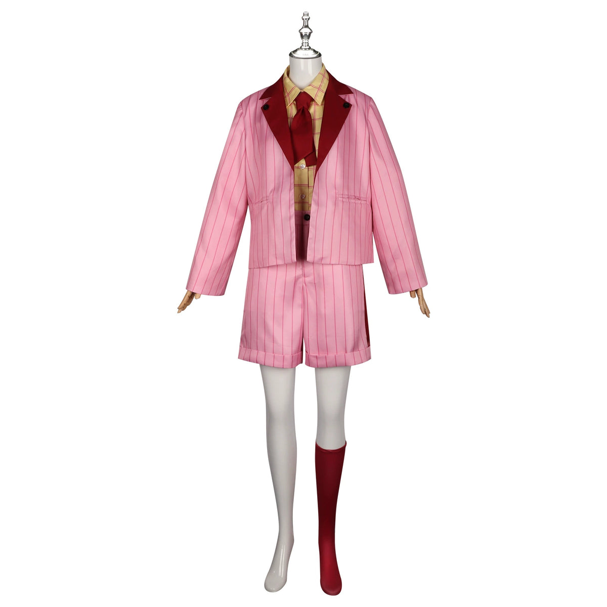 Akiyama Mizuki Project Sekai Alltags-Outfit Cosplay Kostuem Damen Rosa