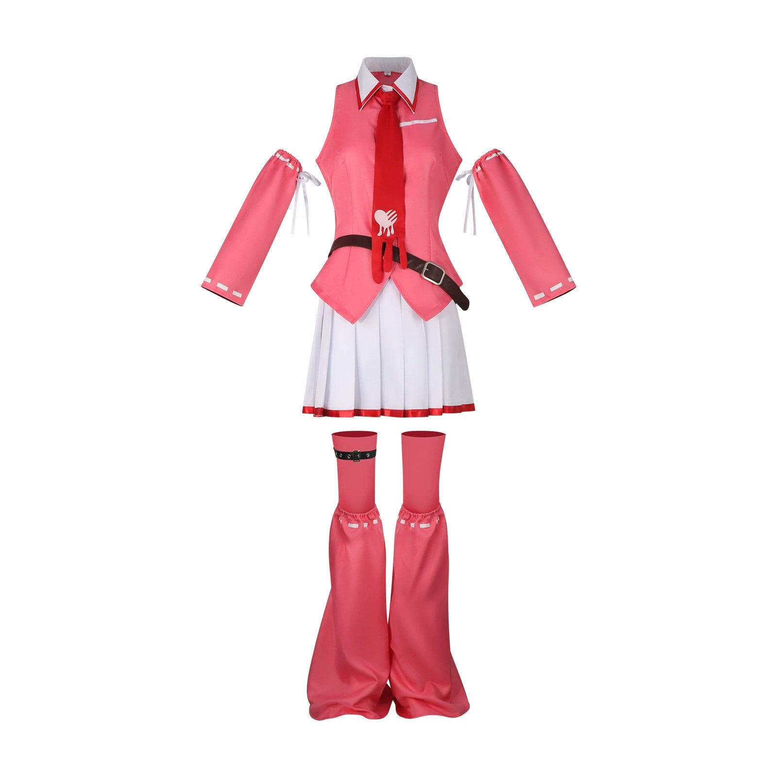 Miku Baer Kollab Vocaloid Pinkes Kollab-Set Cosplay Kostuem Damen
