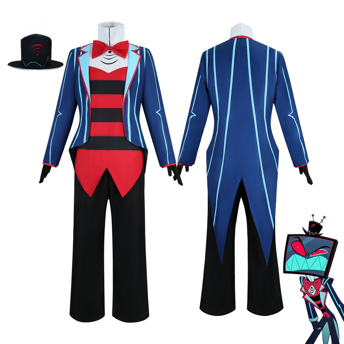 Hazbin Hotel TV Devil Walker Cosplay Kostüm Set