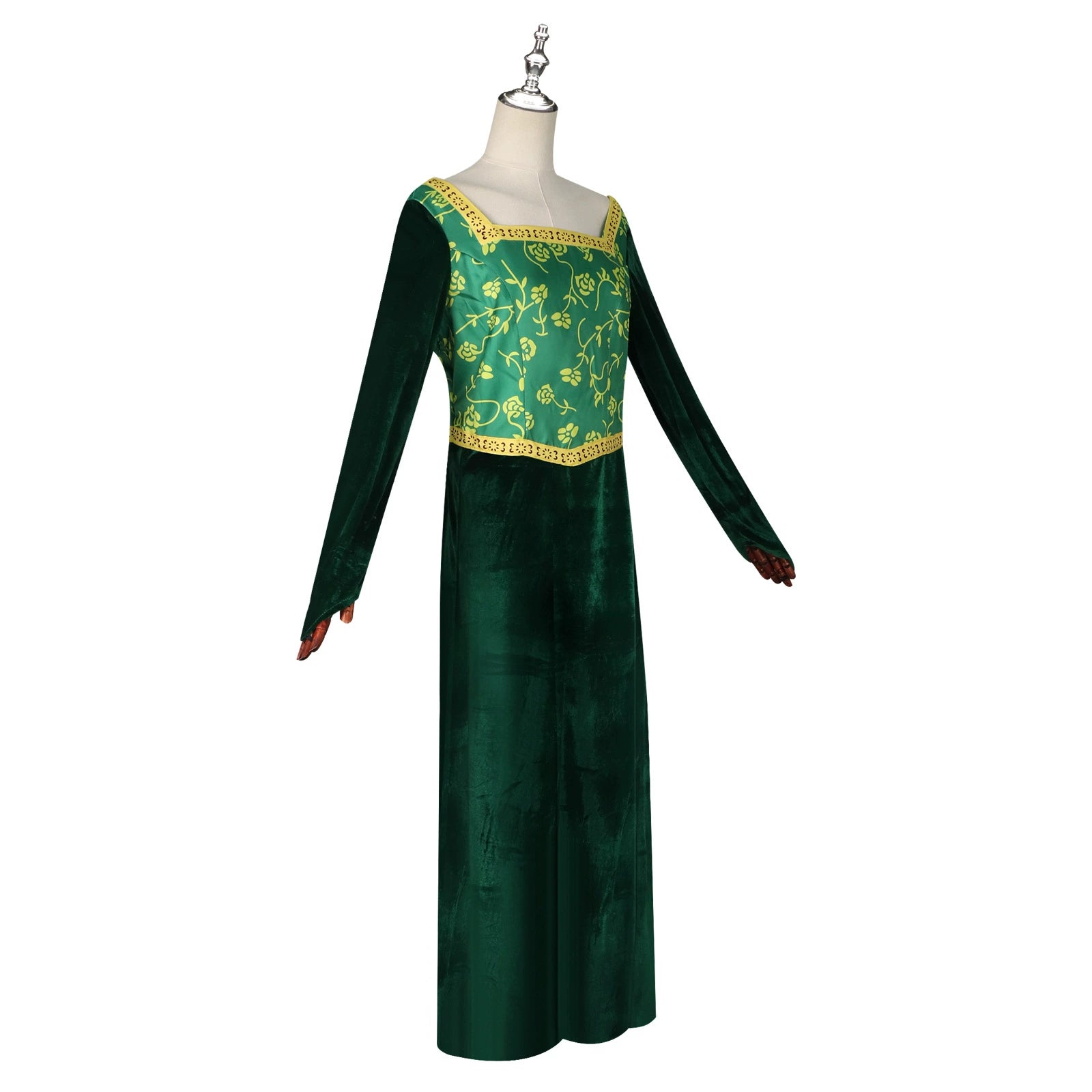 Fiona Princess Shrek Gruenes Prinzessinnenkleid Cosplay Kostuem Damen