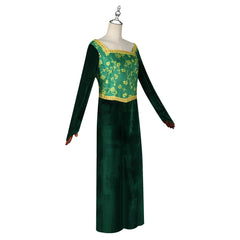 Fiona Princess Shrek Gruenes Prinzessinnenkleid Cosplay Kostuem Damen