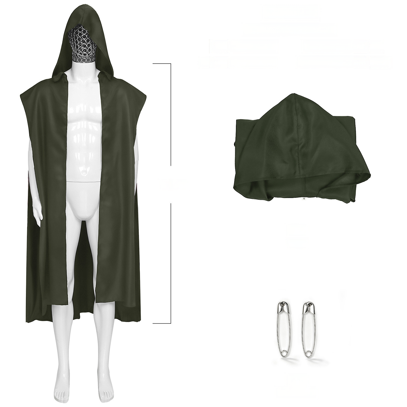 Ritter-Umhang 4 Tragearten – Elfen & Hexer Cape, UNISEX