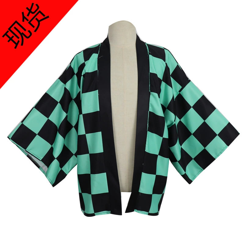 Shinobu Kocho Demon Slayer Haori-Set Cosplay Kostuem Damen Mehrfarbig