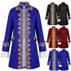 Prinzen-Mantel – europäischer Blazer mit Ornament für Bühne & Halloween, HERREN