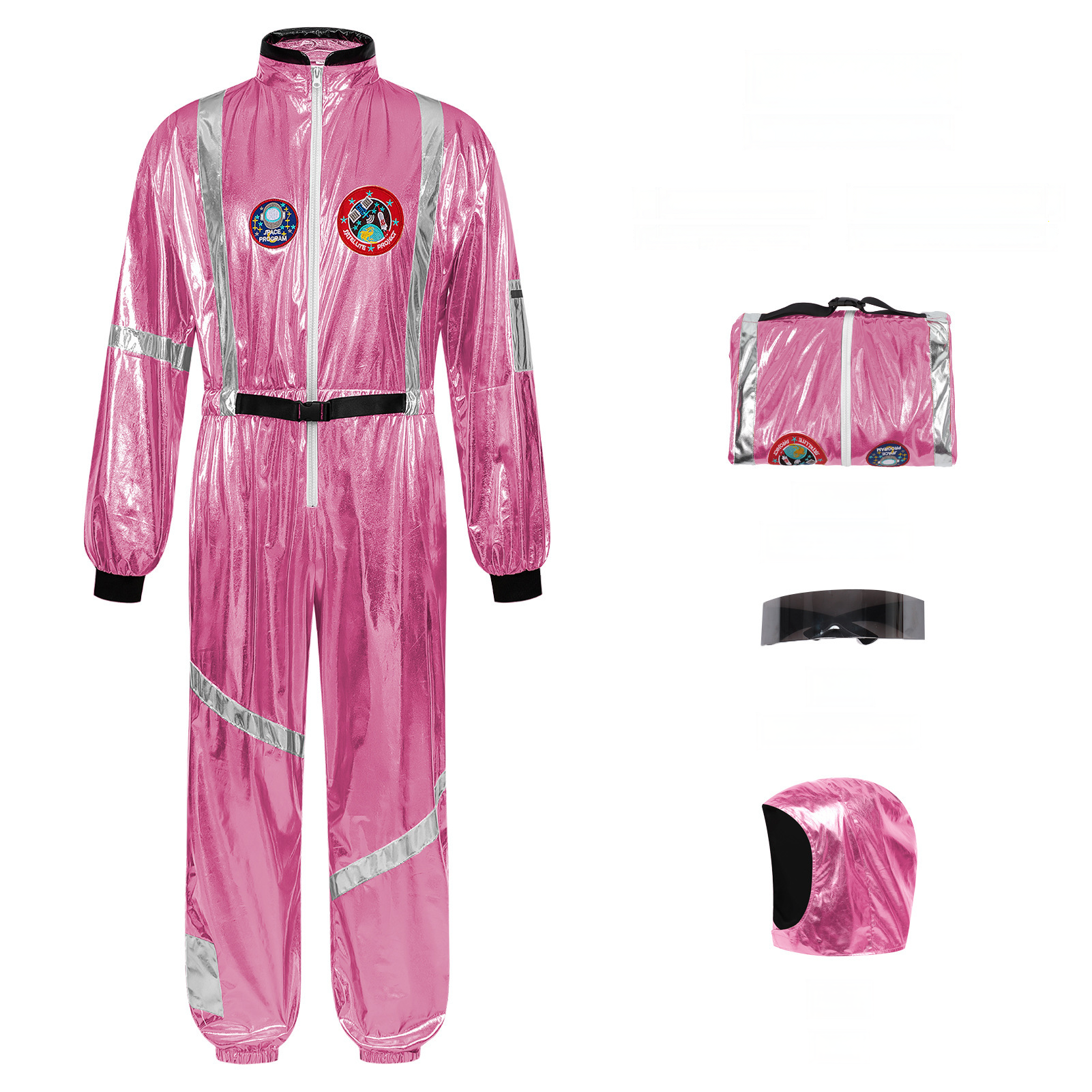 Hippie 70s Space-Kostüm – Disco-Verkleidung für Party, UNISEX
