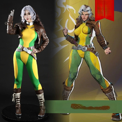 Squirrel Girl Marvel Rivals Set Cosplay Kostuem Damen Gruen Gelb