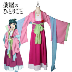 Maomao The Apothecary Diaries Damen-Hanfu Cosplay Kostuem Damen Rosa Violett
