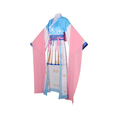 Takanashi Hoshino Blue Archive Hanfu-Kleid Cosplay Kostuem Damen Blau