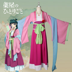 Maomao The Apothecary Diaries Damen-Hanfu Cosplay Kostuem Damen Rosa Violett