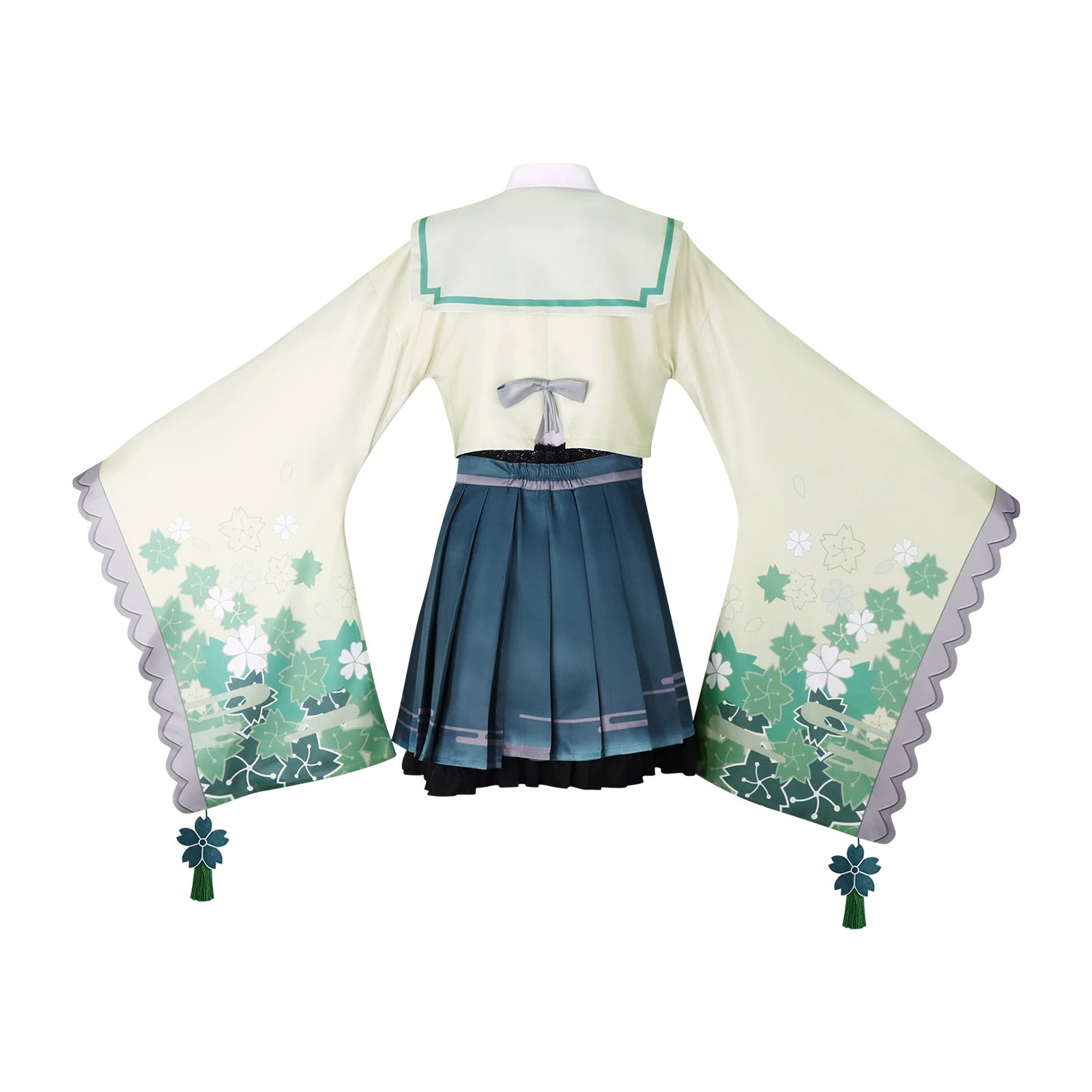 Kusanagi Nene Project Sekai Kimono-Set Cosplay Kostuem Damen Grün