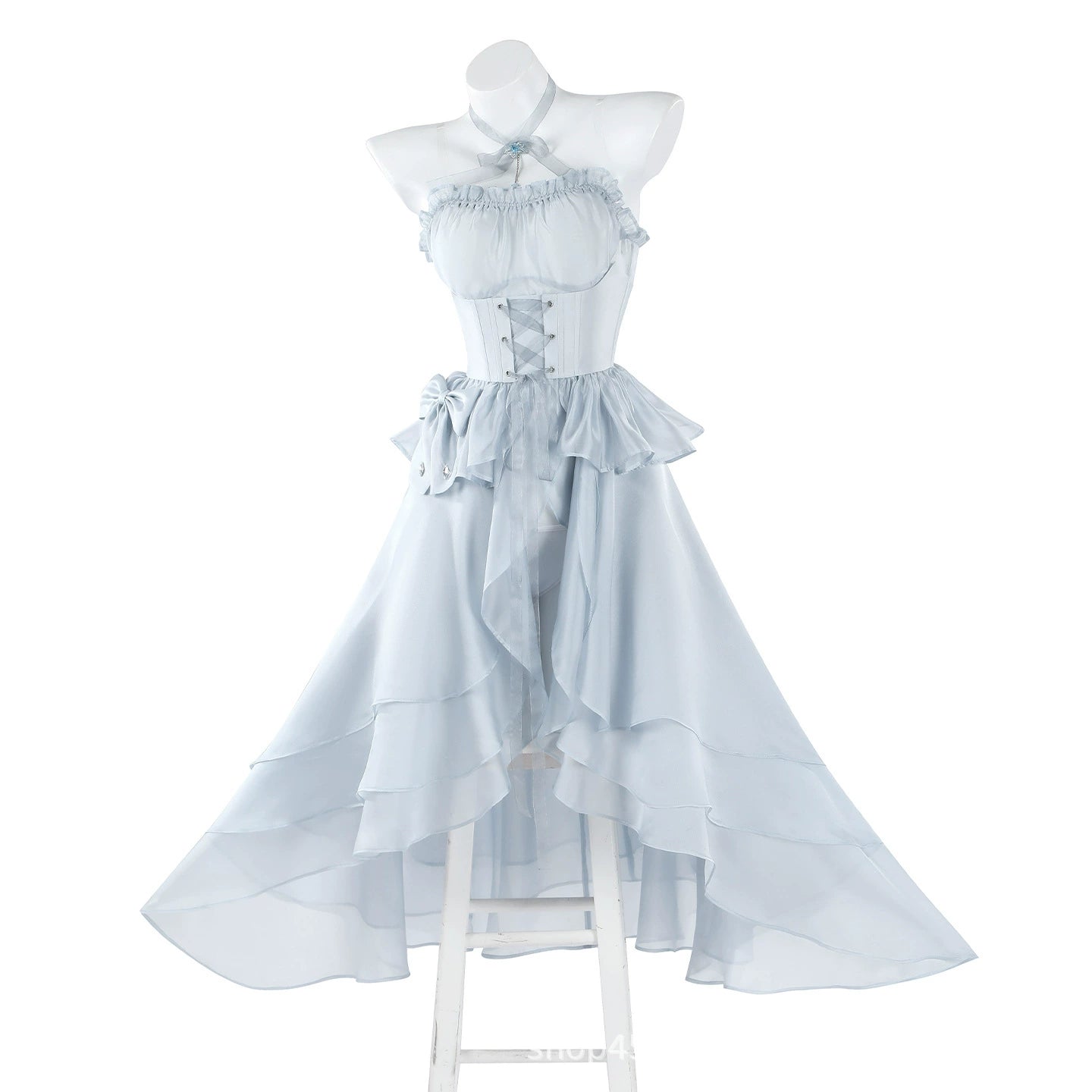 Cinderella NIKKE Kleid Cosplay Kostuem Damen Hellblau