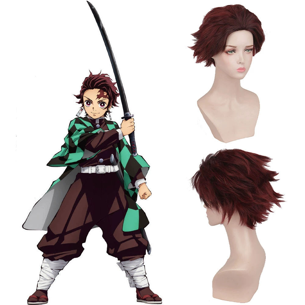 Tanjiro2 Cosplay Peruecke Damen