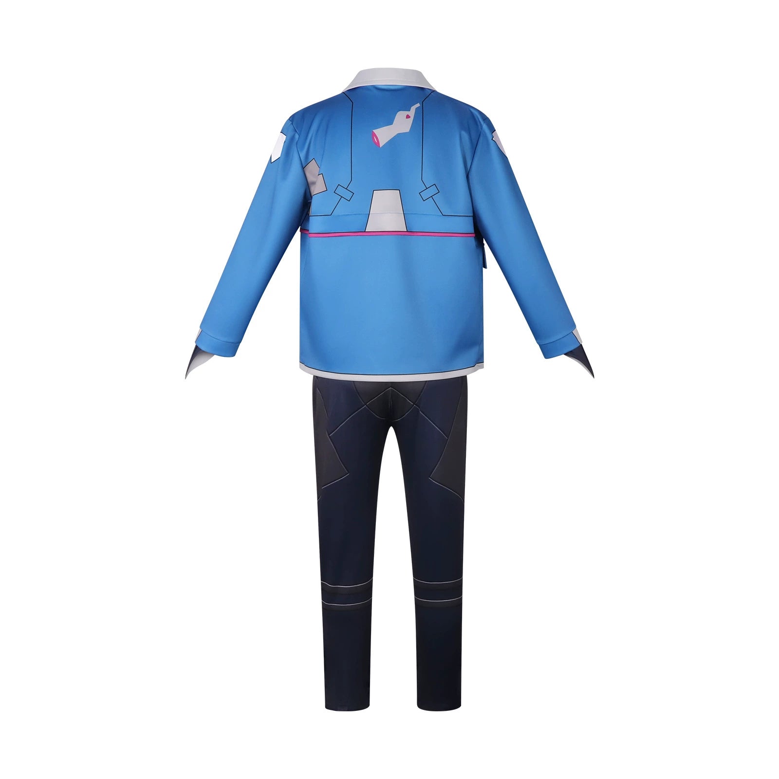 D Edgerunners Cyberpunk Edgerunners Blau-Weisser Anzug Cosplay Kostuem Damen