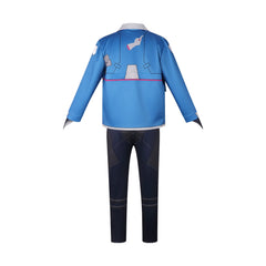 D Edgerunners Cyberpunk Edgerunners Blau-Weisser Anzug Cosplay Kostuem Damen
