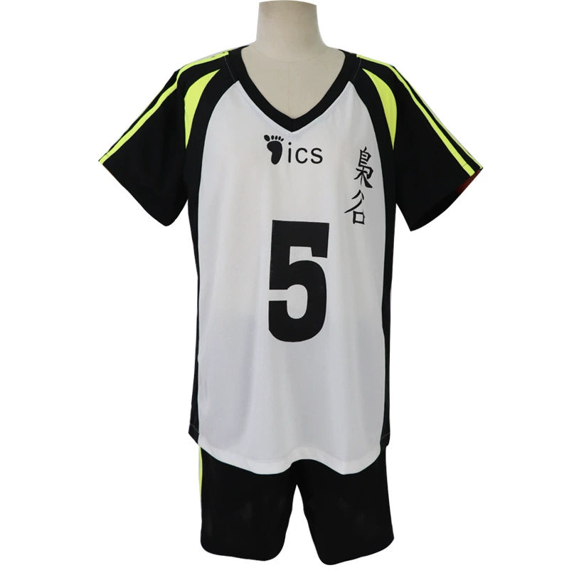 Akaashi und Bokuto Haikyuu Volleyball-Jersey Cosplay Kostuem Damen
