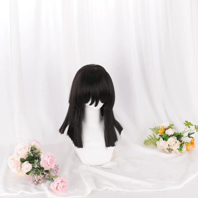 Obanai Iguro Demon Slayer Jäger-Uniform Cosplay Kostuem Damen Schwarz