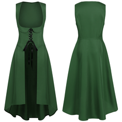 Steampunk-Schnürkleid – ärmelloses Korsettkleid für Halloween, DAMEN