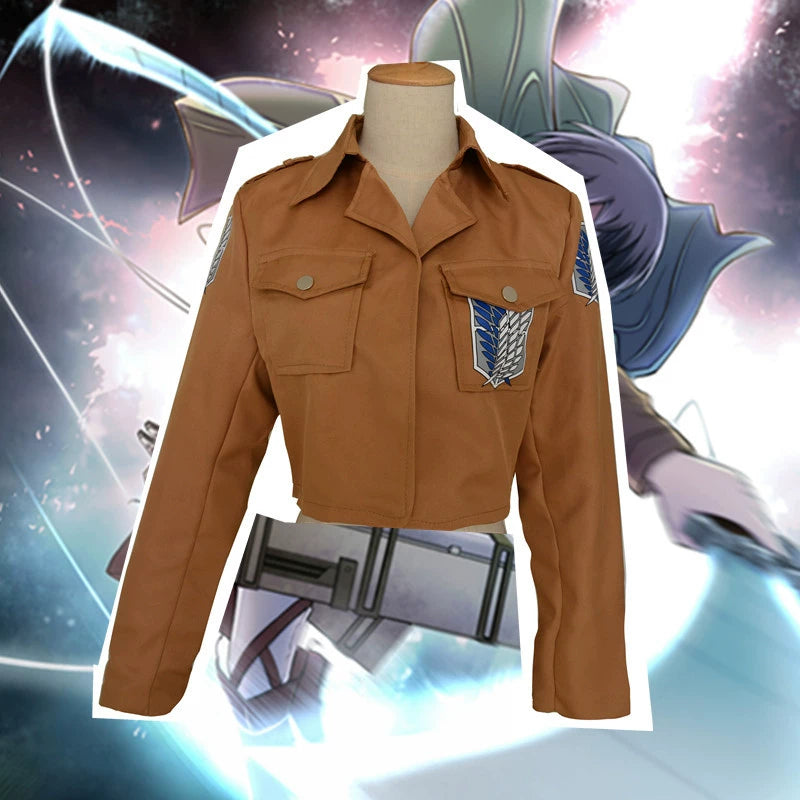 Umhang Set Attack on Titan Kapuzen Umhang Set Cosplay Kostuem Damen