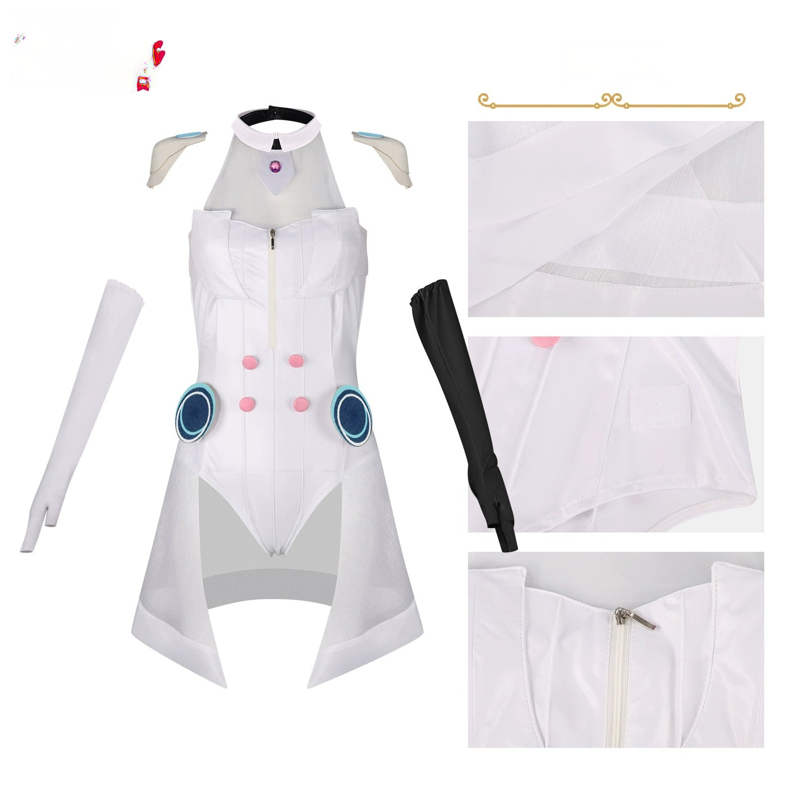 Ritsu Minetsuki BanG Dream Band Outfit Set Cosplay Kostuem Damen