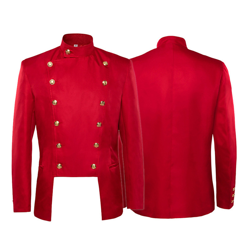 Court Prince Double Breasted Jacket Medieval Kostüm Herren