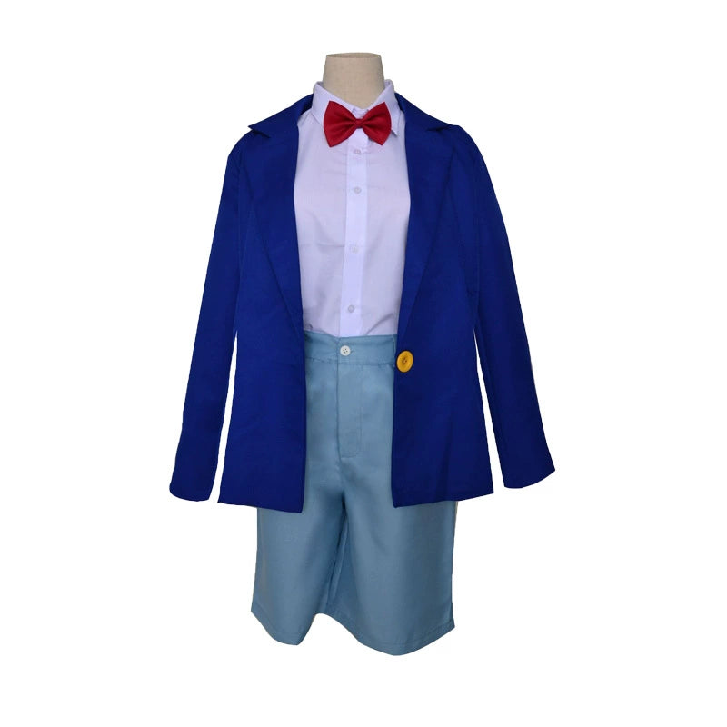 Kaito Wig Set Detective Conan Mantel mit Perücke Cosplay Kostuem Damen