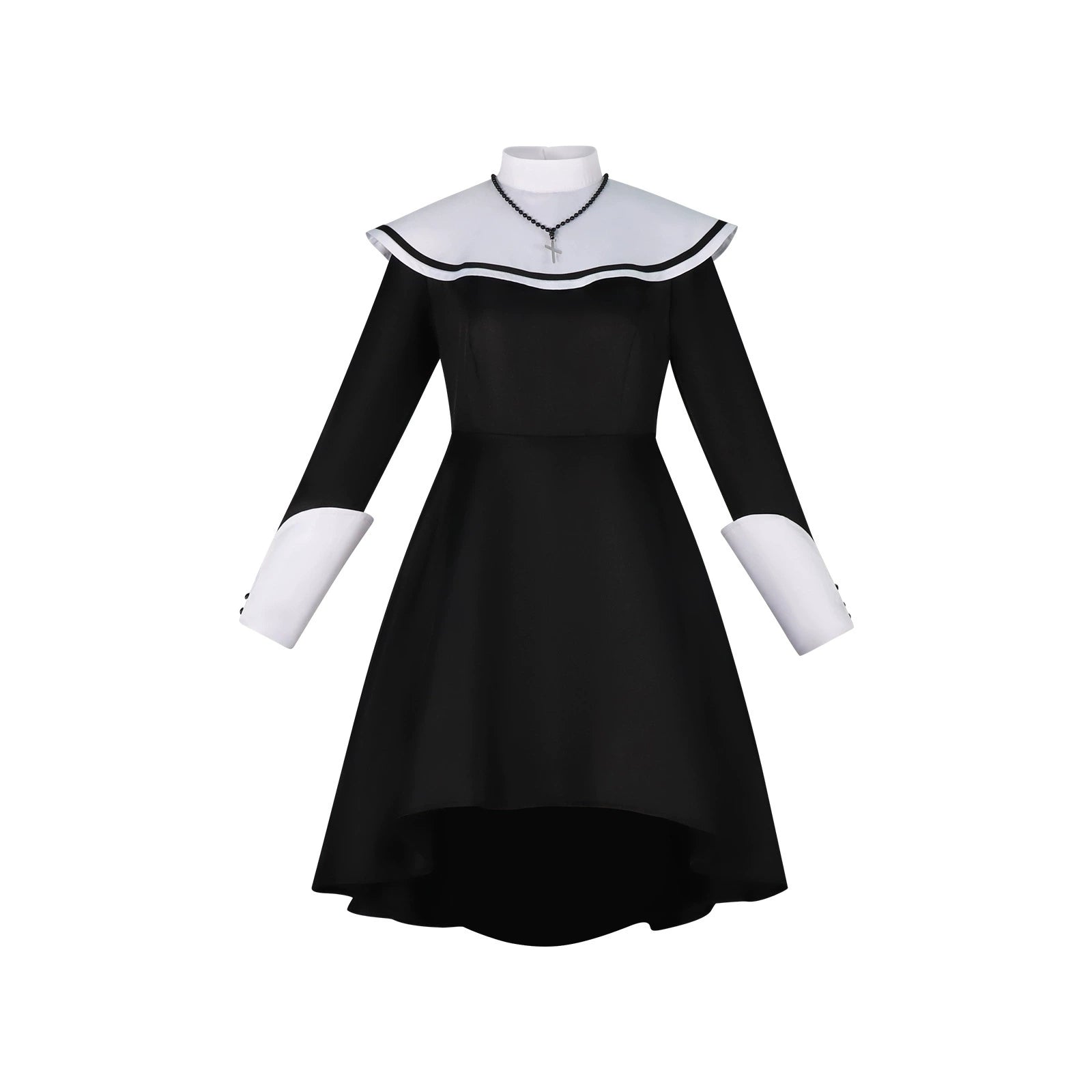 Yoisaki Kanade Project Sekai Nonnen-Kleid Cosplay Kostuem Damen Schwarz