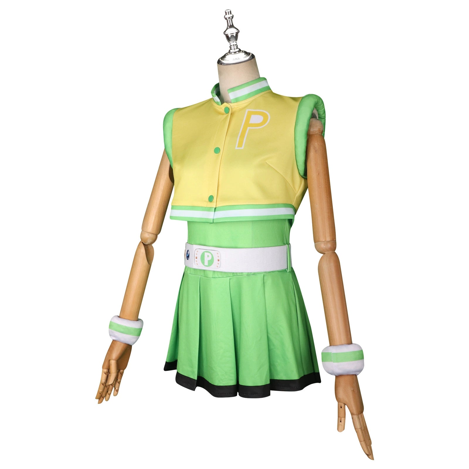 Blossom Bubbles Buttercup Powerpuff Girls Drei-Farben Kleid Set Cosplay Kostuem Damen