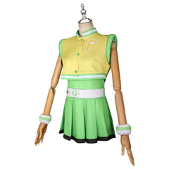 Blossom Bubbles Buttercup Powerpuff Girls Drei-Farben Kleid Set Cosplay Kostuem Damen