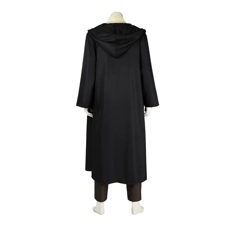 Qui-Gon Jinn Star Wars Robe Cosplay Kostuem Damen Braun Beige