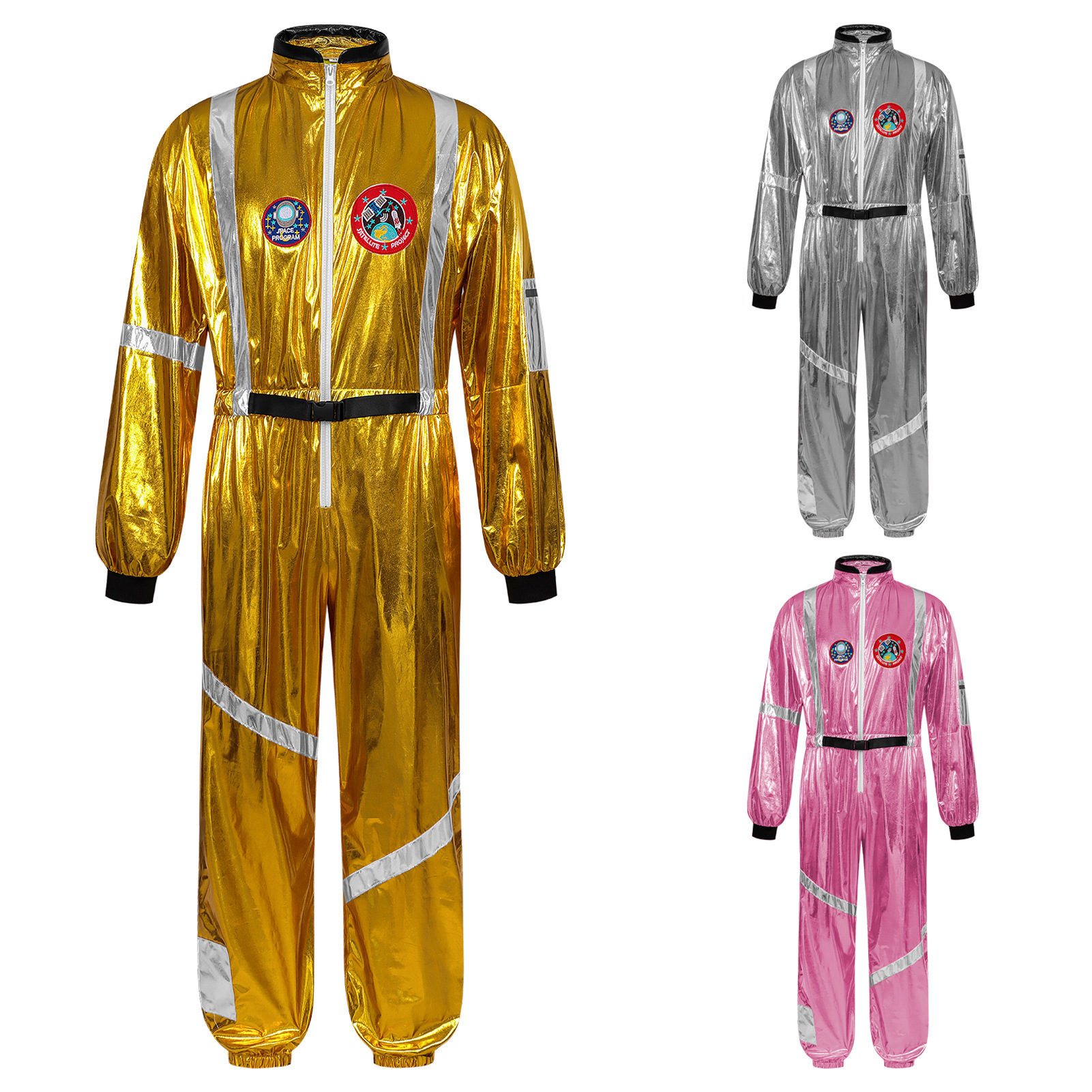 Hippie 70s Space-Kostüm – Disco-Verkleidung für Party, UNISEX