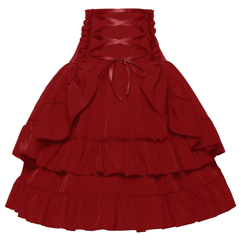 Viktorianischer Rock – Highwaist-Zweilagig, DAMEN