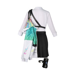 Wuthering Waves Schuluniform Cosplay Kostuem Damen Weiß Schwarz