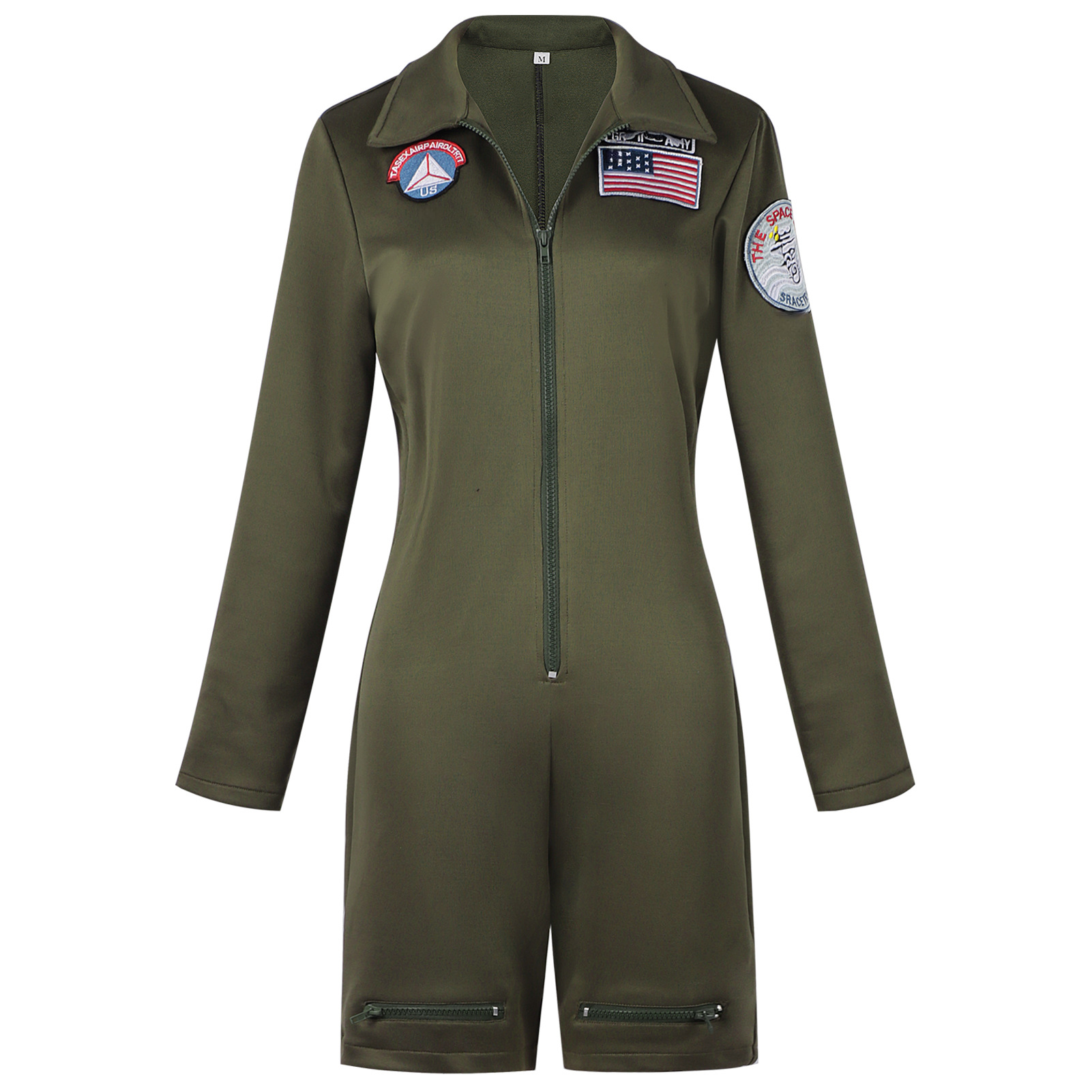 Pilotinnen-Overall – Militär-Kombi für Fasching, DAMEN
