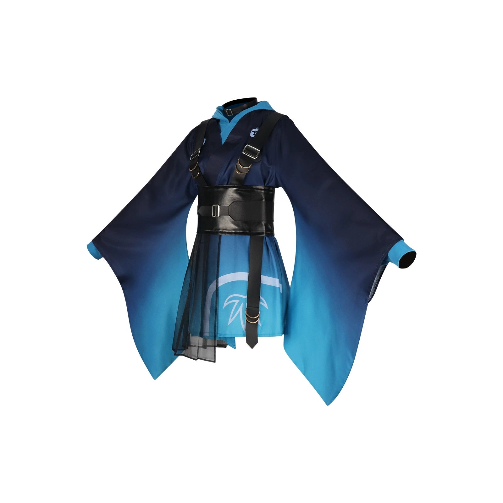 Kaguya Idol Bühnen-Kimono Cosplay Kostuem Damen Blau