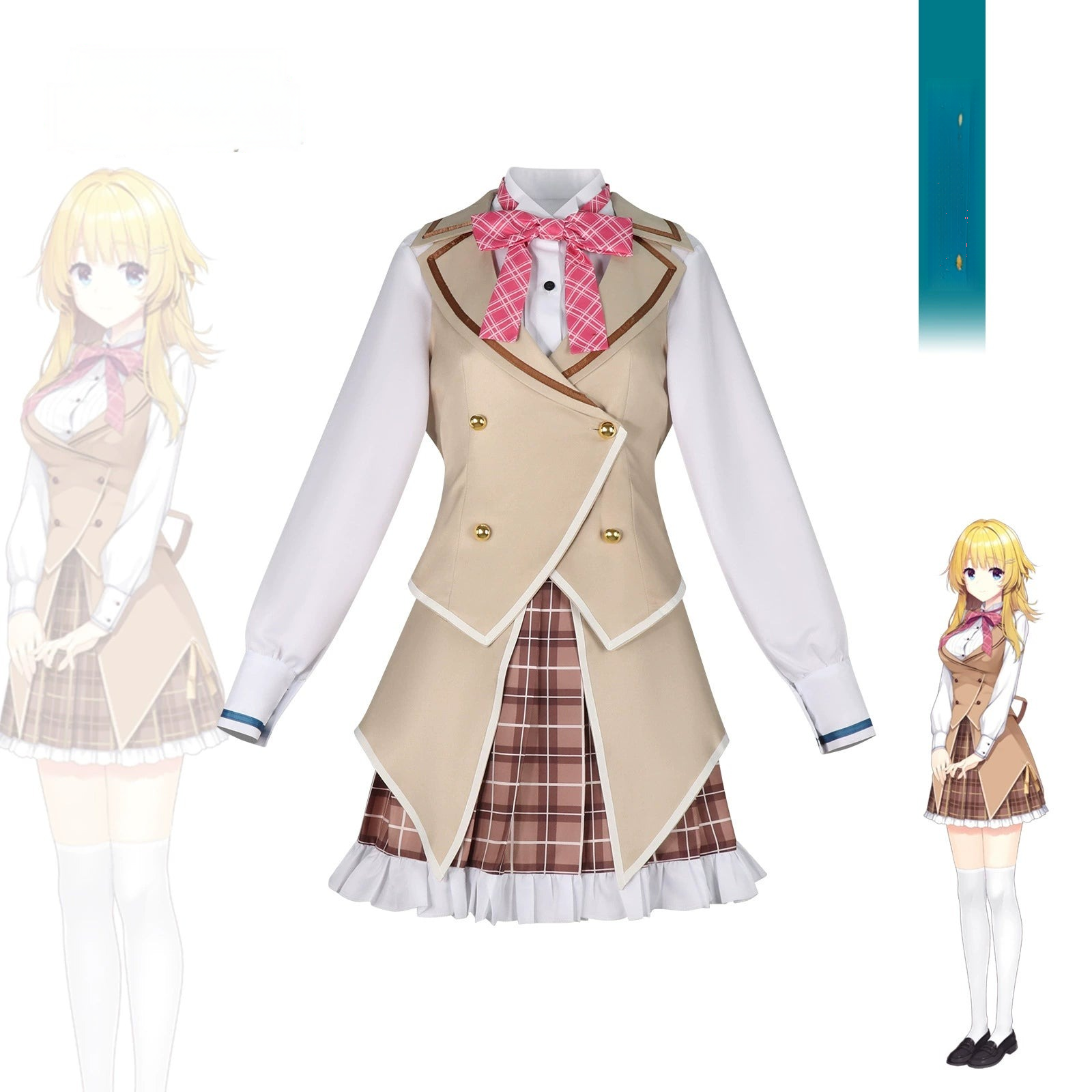 Si Lan For All Time Blue Suit JK Cosplay Kostuem Damen