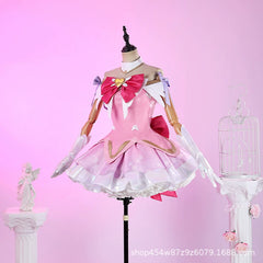 Juno Magical Girl Overwatch Magical-Girl-Kleid Cosplay Kostuem Damen Rosa