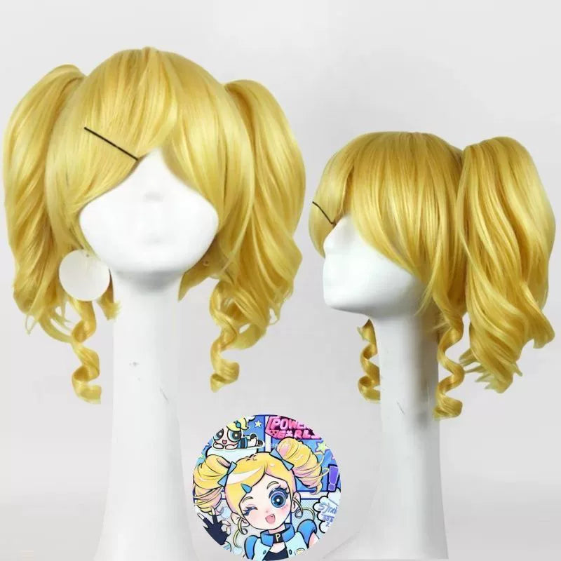 Blossom Bubbles Buttercup Powerpuff Girls Drei-Farben Kleid Set Cosplay Kostuem Damen
